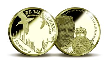 Waddenzee 10 euro 2016 herdenkingsmunt goud proof